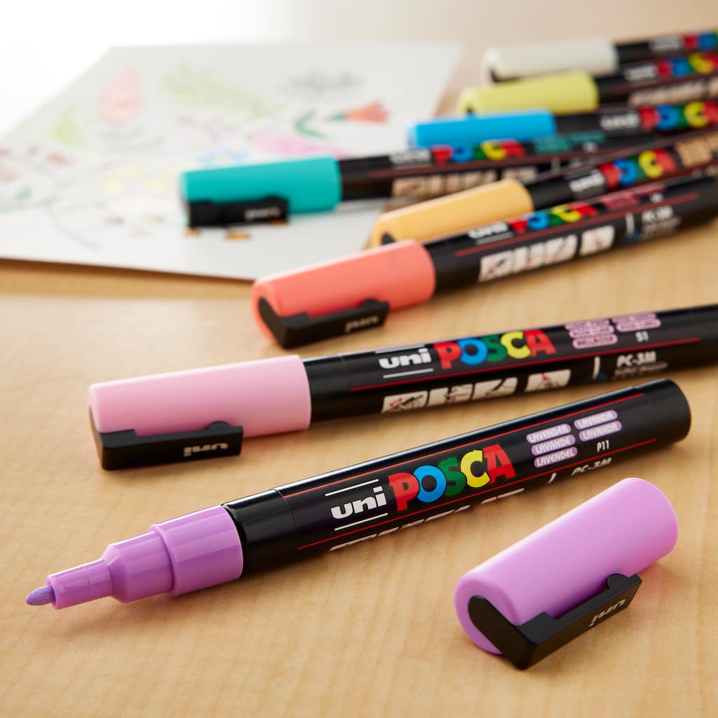 Набор маркеров Uni POSCA PC-3M 0,9-1,3мм Pastel 6 цветов