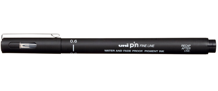 Линер Uni Pin Fine Line 06 черный 0,6мм