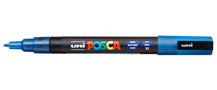 Маркер Uni POSCA PC-3ML 0,9-1,3мм овальный с блестками
