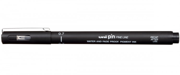 Линер Uni Pin Fine Line 07 черный 0,7мм