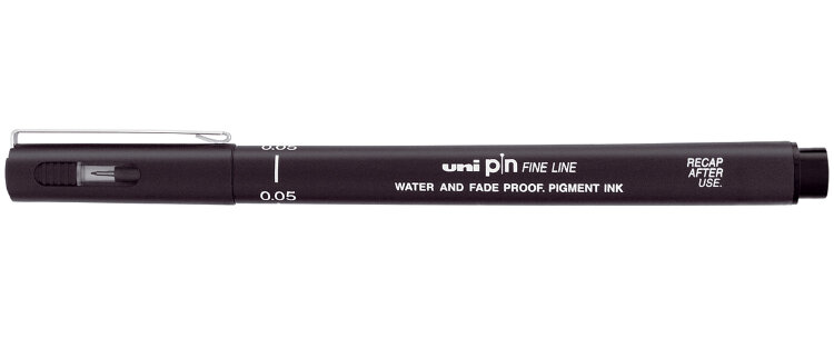 Линер Uni Pin Fine Line 005 черный 0,2мм