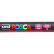 Маркер Uni POSCA PC-3ML PINK 0,9-1,3мм овальный, розовый с блестками