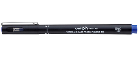 Линер Uni Pin Fine Line 02 синий 0,33мм