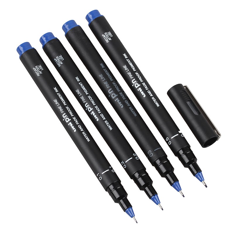 Uni Pin Pen - 02 Pigment Ink - 0.33 mm - Black Ink