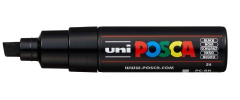 Маркер Uni POSCA PC-8K 8мм скошенный