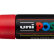 Маркер Uni POSCA PC-8K-FLUORESCENT RED 8мм скошенный, флуоресцентный красный