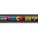 Маркер Uni POSCA PC-5M-FLUORESCENT YELLOW 1,8-2,5мм овальный, флуоресцентный желтый