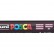 Маркер Uni POSCA PC-5M-RASPBERRY 1,8-2,5мм овальный, малиновый