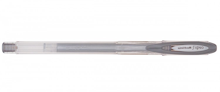 Ручка гелевая Uni-Ball Signo Noble Metal серебряная 0,8мм