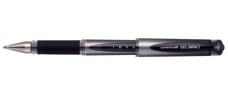 Ручка гелевая Uni-Ball Gel Impact черная 1мм