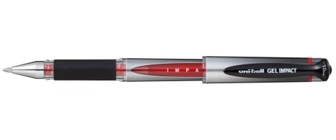 Ручка гелевая Uni-Ball Gel Impact красная 1мм