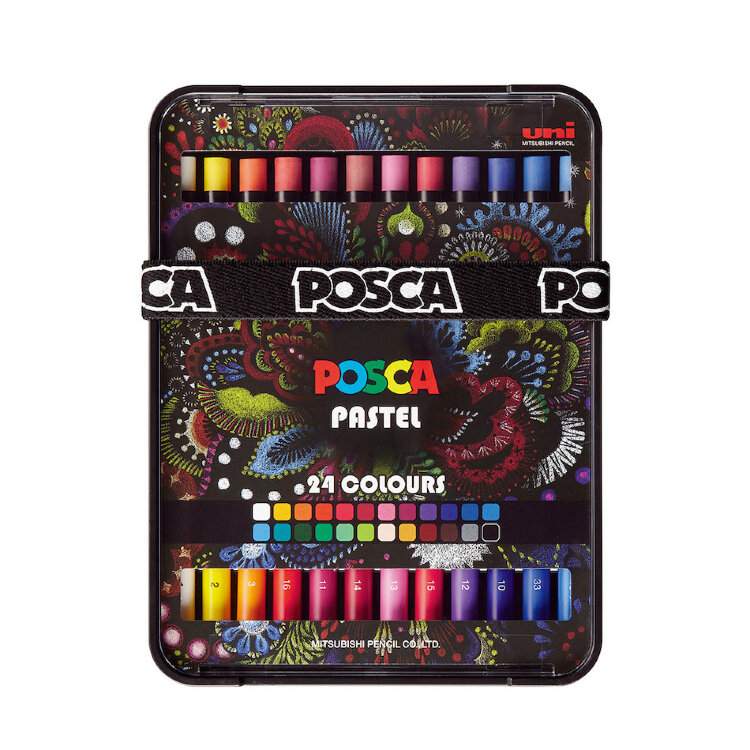Пастель Uni POSCA 24 цвета