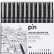Набор линеров Uni Pin Fine Line 12 шт.