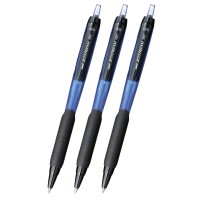Ручка шариковая автоматическая Uni Jetstream SXN-101 синяя 0,5мм 3 штуки PPS