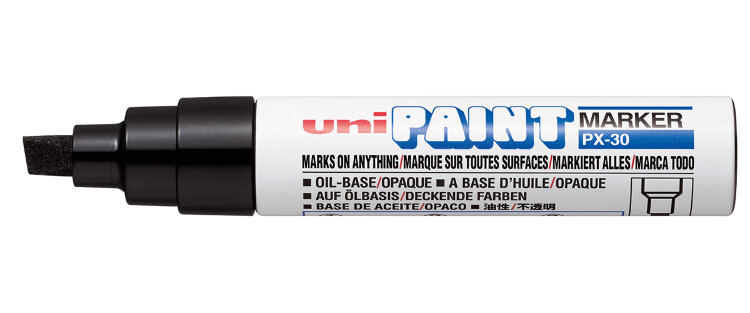Маркер перманентный Uni Paint PX-30 4-8,5мм клиновидный