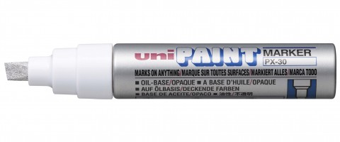 Маркер перманентный Uni Paint PX-30 4-8,5мм клиновидный