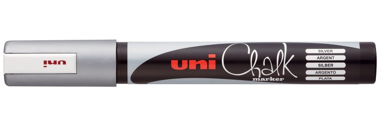 Маркер меловой Uni Chalk 5M 1,8-2,5мм овальный