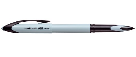 Ручка роллер Uni-Ball Air Micro ледяной голубой корпус черная 0,5мм