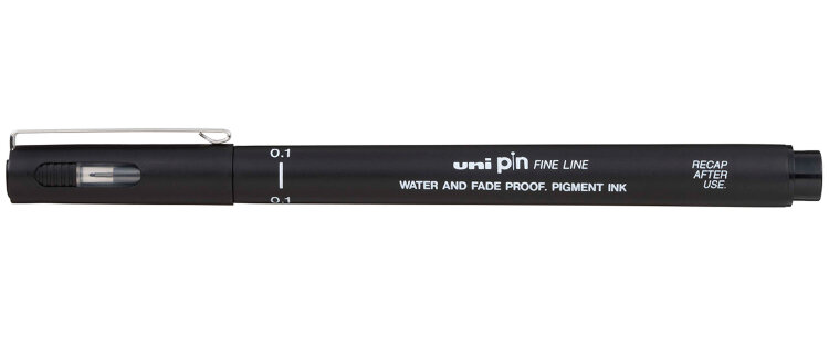 Линер Uni Pin Fine Line 01 черный 0,28мм
